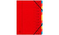 Exacompta Sorteermap 12-delig, rood - thumbnail