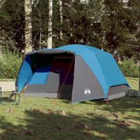 Tent 4-persoons 350x280x155 cm 190T taft blauw - thumbnail