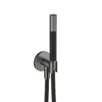 Hotbath Cobber M440 staafhanddouche met wandsteun en uitlaat en doucheslang 150cm Verouderd ijzer M440AI - thumbnail