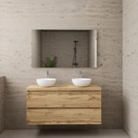 ACTIE BWS Badmeubel | Paris | Dakota Oak | 120 cm | met topplaat - thumbnail