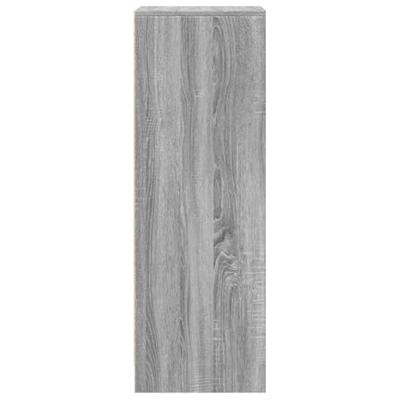 Dressoir met LED 42,5x34x100 cm bewerkt hout grijs sonoma eiken