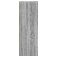 Dressoir met LED 42,5x34x100 cm bewerkt hout grijs sonoma eiken - thumbnail
