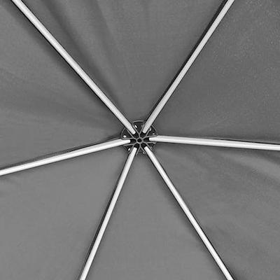 Partytent pop-up zeshoekig met 6 zijwanden 3,6x3,1 m grijs - thumbnail
