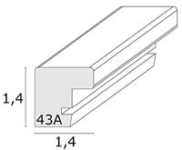Deknudt Fotokader in zwart met passe-partout 10x15 S43AK2 - thumbnail