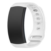 Siliconen polsband horloge band voor Samsung Gear Fit2 SM-R360 polsband grootte: 126-175mm (wit) - thumbnail