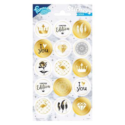 Totum Stickervel goud