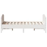 Bedframe zonder matras massief grenenhout wit 200x200 cm - thumbnail
