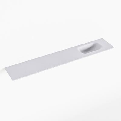 MONDIAZ EDEN Cale solid surface inleg wastafel voor toiletmeubel 120cm. Positie wasbak rechts