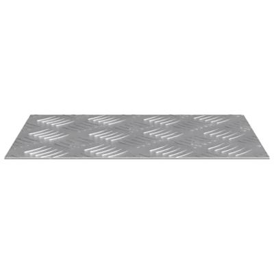 VidaXL Trap tread rechthoekig 2 pcs zilver 30 x 20 cm aluminium