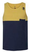 Rafiki tanktop Attempt heren modal/katoen geel/blauw - thumbnail