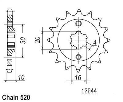 ESJOT Sprocket 520 13z standard