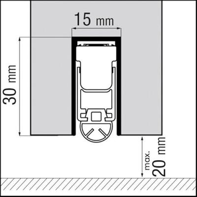 Ellen matic uni-proof 15x30 828mm.