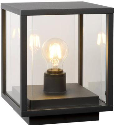 Lucide CLAIRE - Sokkellamp - 1xE27 - IP54 - Antraciet