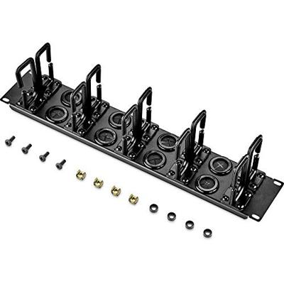 Renkforce RF-3525040 19 inch Kabelgeleiding voor patchkast 2 HE 360° draaibare kabelbeugel Zwart Renkforce RF-3525040 19 inch Kabelgeleiding voor patchkast 2 HE 360° draaibare kabelbeugel Zwart