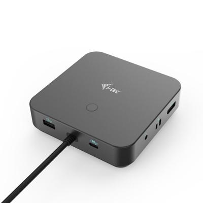 I-tec USB-C HDMI Dual DP Docking Station with Power Delivery 100 W + Universal Charger 100 W