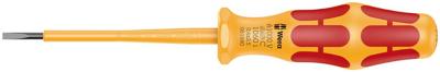Wera 1060 i VDE-geïsoleerde Kraftform sleuf-schroevendraaier, 0.4 x 2.5 x 80 mm - 05051580001