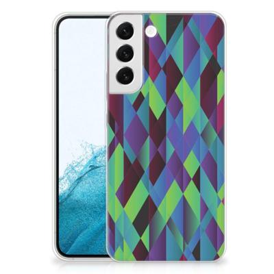 Samsung Galaxy S22 Plus | TPU Hoesje | Abstract Green Blue