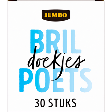 Jumbo Brilpoetsdoekjes Streeploos 30 Stuks
