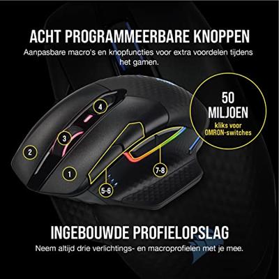 Corsair Dark Core RGB Pro SE gaming muis - thumbnail