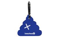 Beeztees Samy silicone poepzak en afvalhouder blauw hond - thumbnail