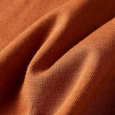 Kindershirt met lange mouwen ijsjesprint 128 cognackleurig