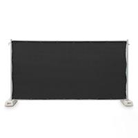 Adam Hall Hekwerk windscherm gaasdoek 341 x 176cm zwart - thumbnail