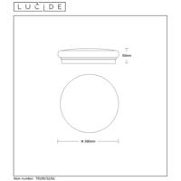 Lucide OTIS - Plafonnière - Ø 39 cm - LED - 1x32W 3000K - Opaal - thumbnail