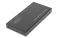 Digitus DS-45322 2 poorten HDMI-splitter LED-weergave, Met metalen behuizing, Ultra HD-geschikt 4096 x 2160 Pixel Zwart - thumbnail