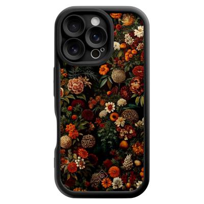 iPhone 16 Pro zwarte case - Exotic garden