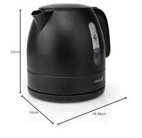 Waterkoker | 1.0 l | Kunststof | Zwart | 360 graden draaibaar | Verborgen verwarmingselement | Strix®-controller | Droogkookbeveiliging - thumbnail
