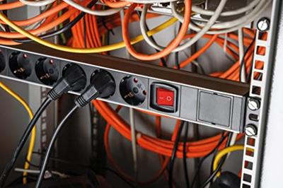 AS Schwabe 18195 Stekkerdoos 19 inch Zwart Zonder stekker 1 stuk(s)