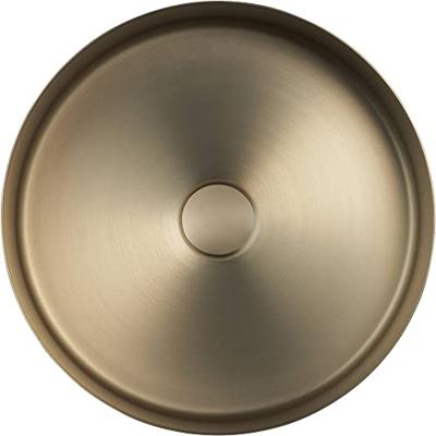 Ben Stradius ronde waskom Ø36x12cm RVS geborsteld messing