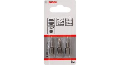 Bosch Accessoires Bit extra-hard S 0,8x5,5, 25 mm 3st - 2607001461 Bosch Accessoires Bit extra-hard S 0,8x5,5, 25 mm 3st - 2607001461