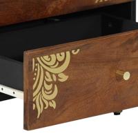 Nachtkastje Honingbruin 50 x 33 x 62 cm massief mangohout - thumbnail