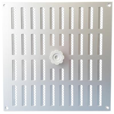 Schuifrooster aluminium met vliegengaas geanodise