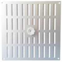 Schuifrooster aluminium met vliegengaas geanodise - thumbnail