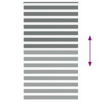 VidaXL Zebra rolgordijn 130x200 cm stofbreedte 125,9 cm donkergrijs - thumbnail