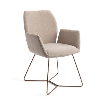 Jesper Home Misaki eetkamerstoel Sand Strand beehive rose