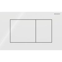 Geberit Sigma 40 bedieningspaneel square glans wit glas voor Sigma reservoirs 8cm (UP720) en 12cm (UP320) - thumbnail