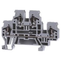 WAGO 870-501 Doorgangsklem 2-etages 5 mm Spanveer Toewijzing: L, L Grijs 50 stuk(s)