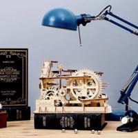 Robotime Marble Run 3D houten knikkerbaan - thumbnail