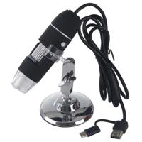 1000X Vergrootglas HD 0.3 MP beeld sensor 3 in 1 USB digitale microscoop met 8 LED & professionele standaard (grijs) - thumbnail