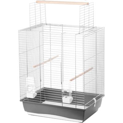 Interzoo Vogelkooi big ara zilver/grijs