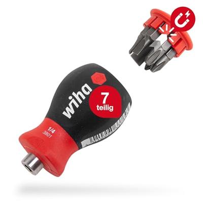 Wiha Schroevendraaier met bitmagazijn magnetisch - thumbnail