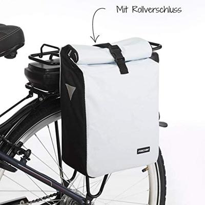 FISCHER FAHRRAD 86264 Fietstas Wit, Zwart