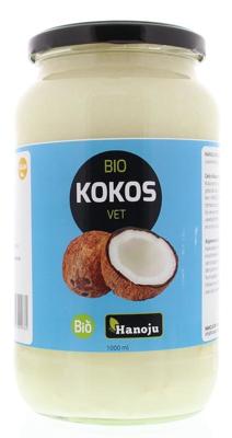 Hanoju Kokosolie geurloos glasfles bio 1 Liter Hanoju Kokosolie geurloos glasfles bio 1 Liter