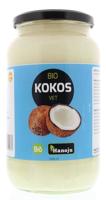 Hanoju Kokosolie geurloos glasfles bio 1 Liter - thumbnail