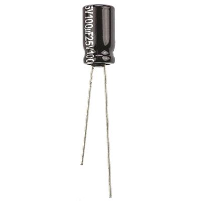 Panasonic Elektrolytische condensator Radiaal bedraad 2.5 mm 100 µF 25 V 20 % (Ø) 6.3 mm 1 stuk(s)