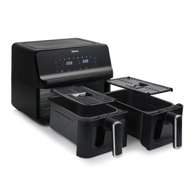 Tristar FR-9040 Dubbele friteuse 8 l 2700 W Heteluchtfunctie, Timerfunctie, Anti-aanbaklaag, Instelbare temperatuur Zwart Tristar FR-9040 Dubbele friteuse 8 l 2700 W Heteluchtfunctie, Timerfunctie, Anti-aanbaklaag, Instelbare temperatuur Zwart