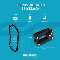 CONTEC vouwslot "bricklock" ct faltschl. bricklock 78 cm, black - thumbnail